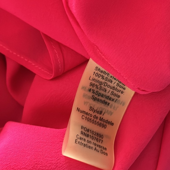 Alice & Olivia Hot Pink Silk Dress - Picture 9 of 10